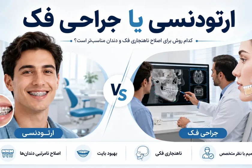 ارتودنسی یا جراحی فک؛ کدام روش برای اصلاح ناهنجاری فک و دندان مناسب‌تر است؟