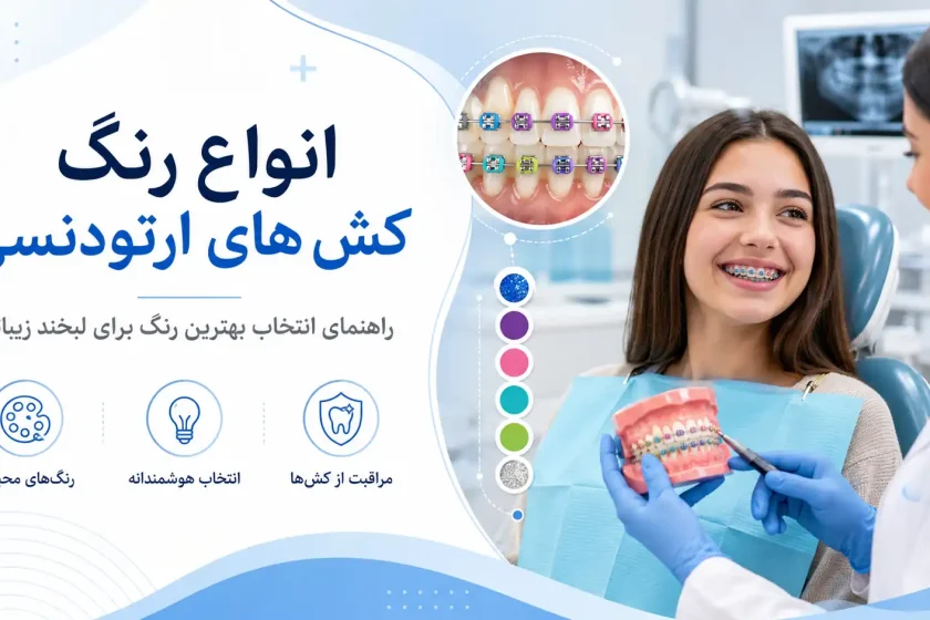 انواع رنگ کش های ارتودنسی؛ راهنمای انتخاب بهترین رنگ برای لبخند زیباتر