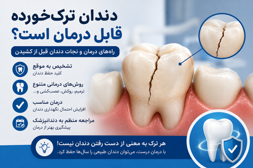 دندان ترک‌خورده قابل درمان است؟ راهنمای نجات دندان قبل از اینکه دیر شود