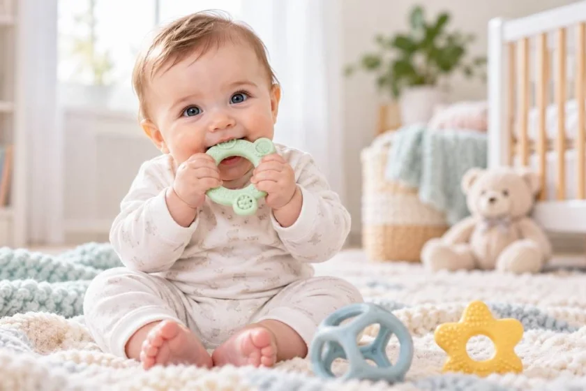 دندانگیر برای نوزاد خوب است یا بد؟ مزایا، عوارض و نکات مهم قبل از استفاده